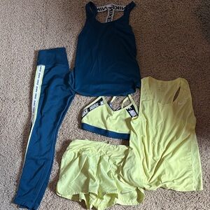 Nike Blue and Yellow Activewear Collection